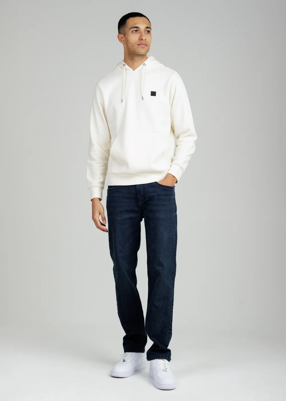 Tokyo Laundry Cream Brushed Back Fleece Hoody With Small Chest Logo - XL Image 4