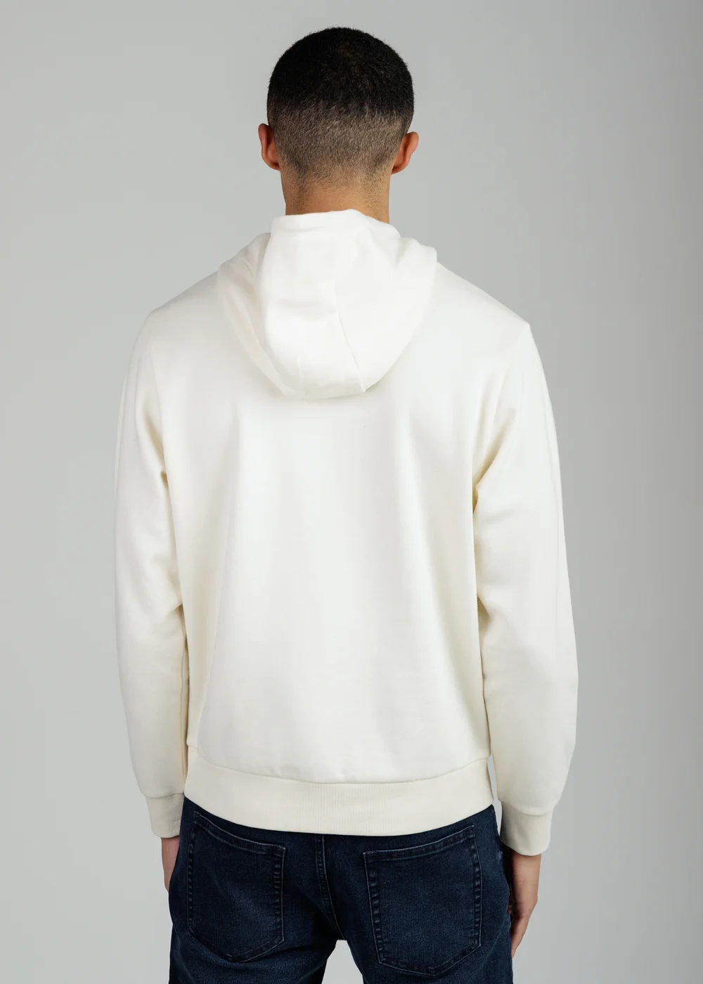 Tokyo Laundry Cream Brushed Back Fleece Hoody With Small Chest Logo - XL Image 2