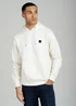 Tokyo Laundry Cream Brushed Back Fleece Hoody With Small Chest Logo - XL Image 1