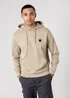 Tokyo Laundry Beige Brushed Back Fleece Hoody With Small Chest Logo - L Image 1