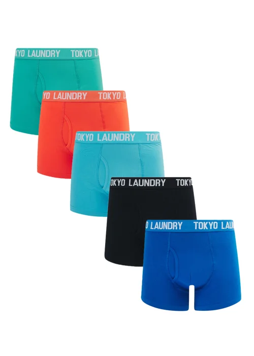Tokyo Laundry Navy 5-Pack Cotton Boxers - XL Image 1
