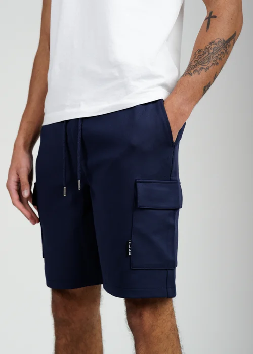 Tokyo Laundry Dark Blue Cargo-Style Shorts - 2XL Image 4