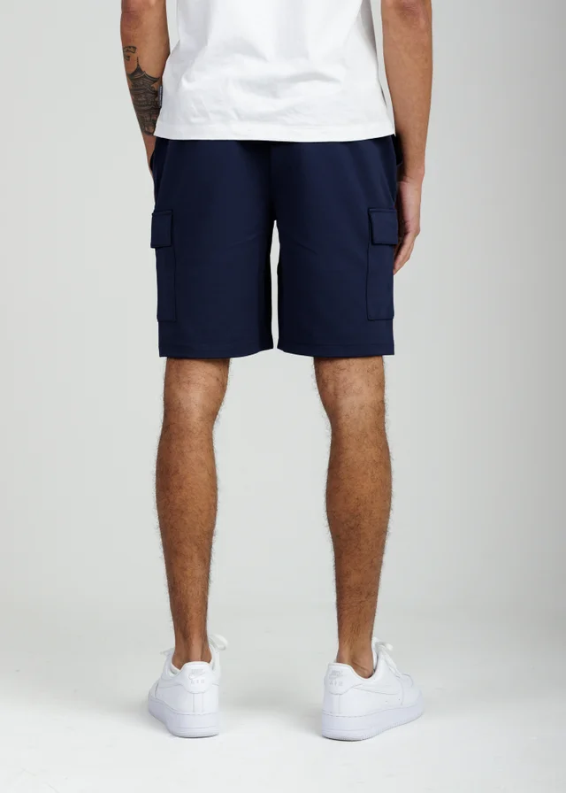 Tokyo Laundry Dark Blue Cargo-Style Shorts
