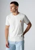 Influence White Cotton Crew Neck Ringer Graphic Short Sleeve T-Shirt - M Image 1