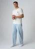 Influence White Cotton Crew Neck Ringer Graphic Short Sleeve T-Shirt - M Image 3