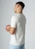 Influence White Cotton Crew Neck Ringer Graphic Short Sleeve T-Shirt - M Image 2