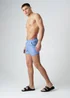 Influence Blue Elasticated Floral Print Swim Shorts - L Image 4