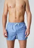 Influence Blue Elasticated Floral Print Swim Shorts - L Image 3
