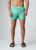 Influence Green Elasticated Gingham Print Swim Shorts - XL Image 1