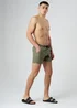 Influence Khaki Elasticated Cargo-Style Swim Shorts - L Image 4