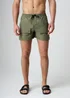 Influence Khaki Elasticated Cargo-Style Swim Shorts - L Image 1