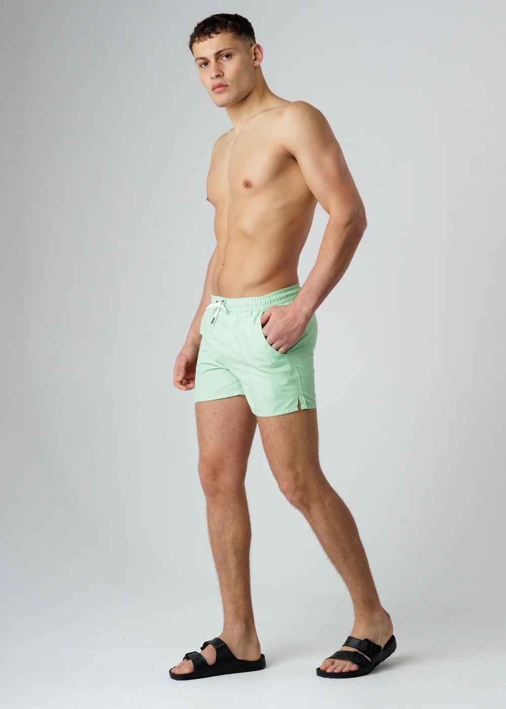 Influence Green Elasticated Swim Shorts - XL Image 4