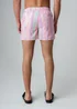 Influence Pink Elasticated Ombre Stripe Print Swim Shorts - S Image 2