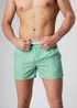 Influence Green Elasticated Geometric Print Swim Shorts - S Image 3