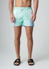 Influence Blue Elasticated Colourblock Swim Shorts - L Image 1