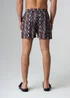 Influence Black Animal Print Elasticated Shorts - S Image 2
