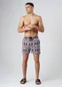 Influence Navy Abstract Print Elasticated Shorts - S Image 4