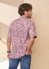 Cotton Traders Dusty Pink Signature Short Sleeve Soft Touch Print Shirt - 2XL Image 3