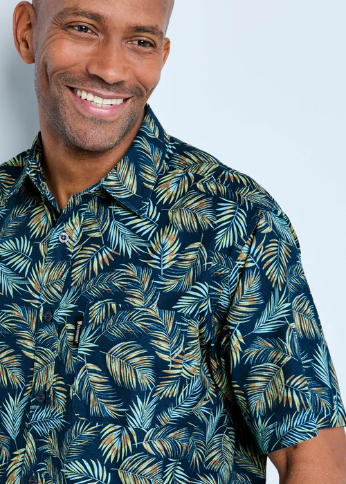 Cotton Traders Navy Guinness Short Sleeve Cotton Print Shirt - 4XL Image 4