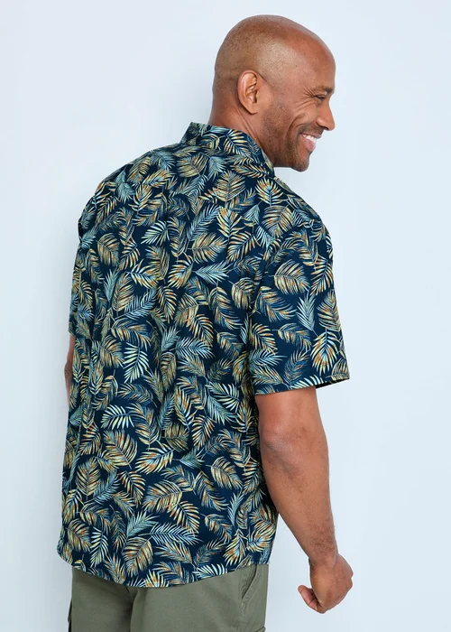 Cotton Traders Navy Guinness Short Sleeve Cotton Print Shirt - 4XL Image 3