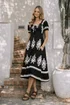 Style Cheat Black Knot Front Midi Dress - 12 Image 1