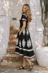 Style Cheat Black Knot Front Midi Dress - 12 Image 2