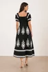 Style Cheat Black Knot Front Midi Dress - 12 Image 4