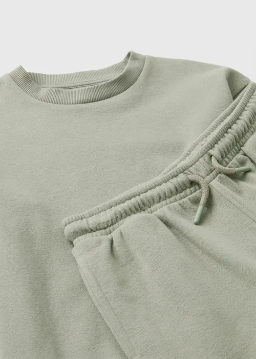 Boys Sage Green Top & Bottoms Set (7-15yrs) - 7 Yrs Image 2