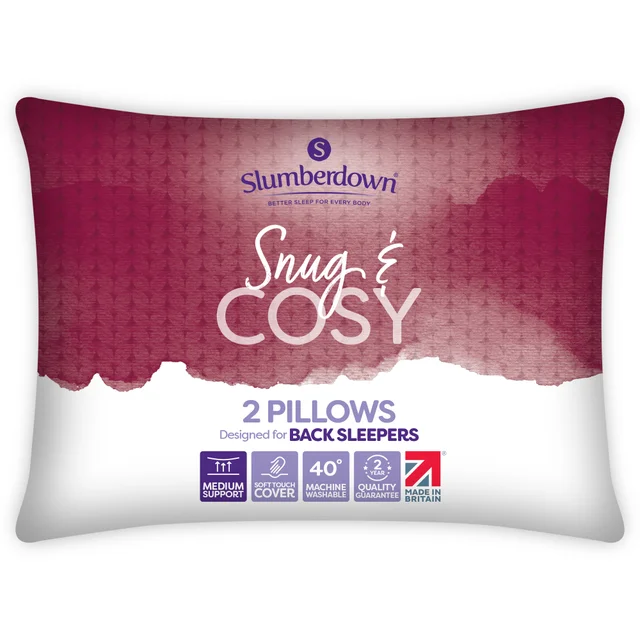 Slumberdown 2 Pack Snug & Cosy Pillows