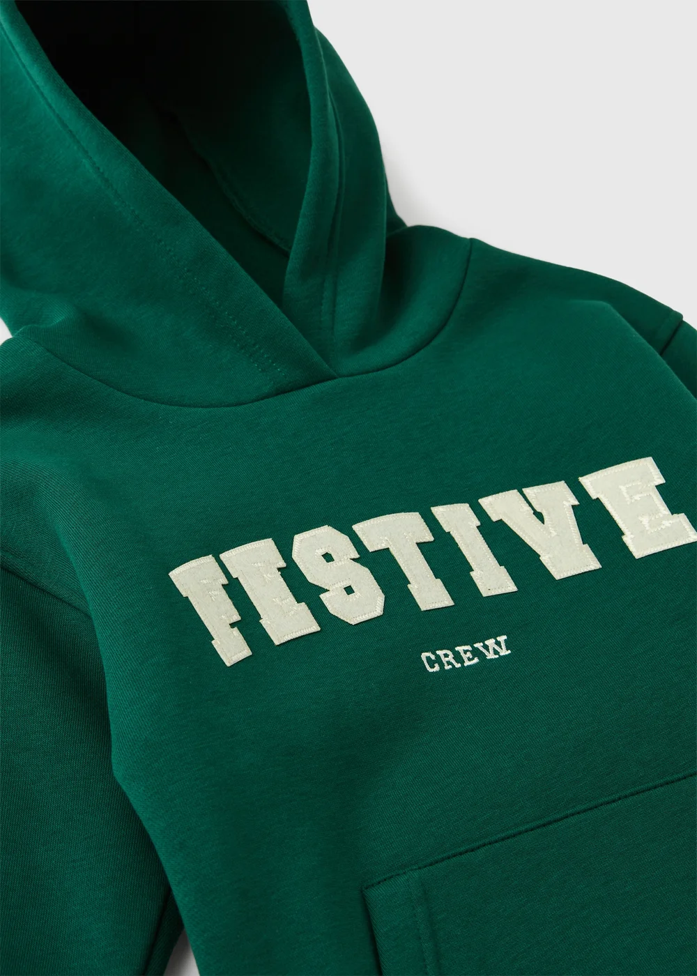 Boys Green Christmas Matching Family Hoodie (1-8yrs) - 1-1.5 Yrs Image 2