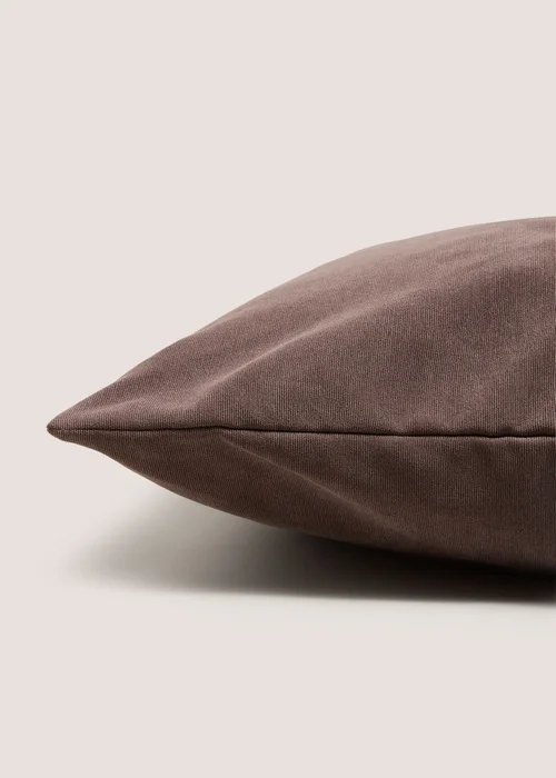 Brown Soft Velour Cushion Image 2