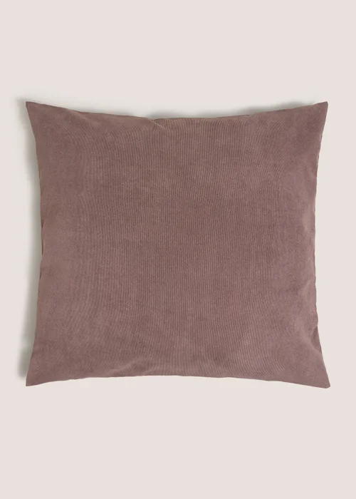 Brown Soft Velour Cushion Image 1