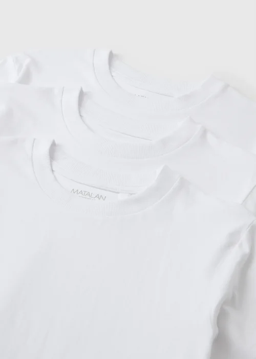 3 Pack Boys White T-Shirts (7-15yrs) - 11 Yrs Image 2
