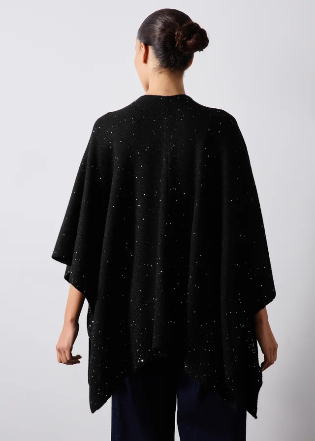 Black Sequin Shawl