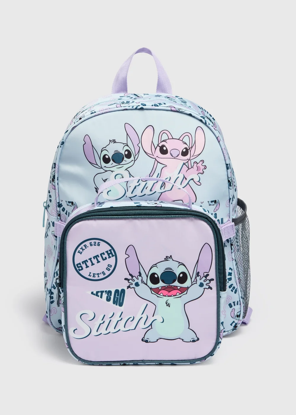 Stitch 2 Pack Lunch bag & Backpack - One Size Image 1