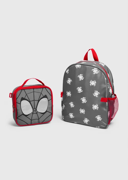 Marvel Spider-Man Charcoal Backpack & Lunch Bag Set - One Size Image 2