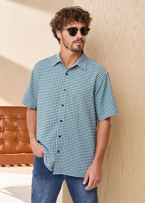 Cotton Traders Jade Green Signature Short Sleeve Soft Touch Shirt - XL Image 2