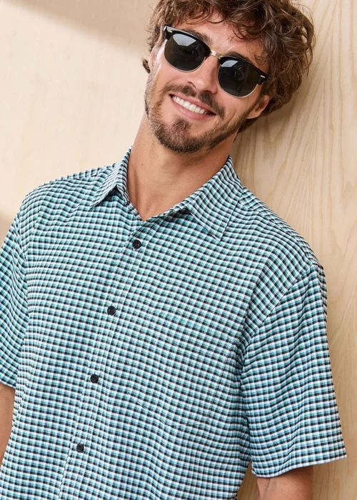 Cotton Traders Jade Green Signature Short Sleeve Soft Touch Shirt - XL Image 4