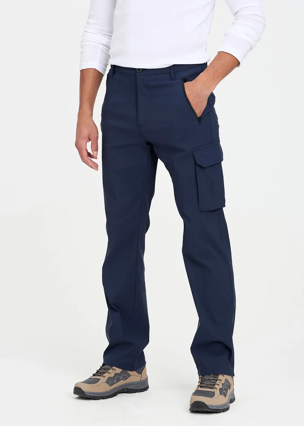 Cotton Traders Midnight Blue Quick Dry Stretch Action Trousers - 42/L27 Image 2