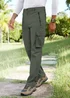 Cotton Traders Olive Quick Dry Stretch Action Trousers - 36/L27 Image 1