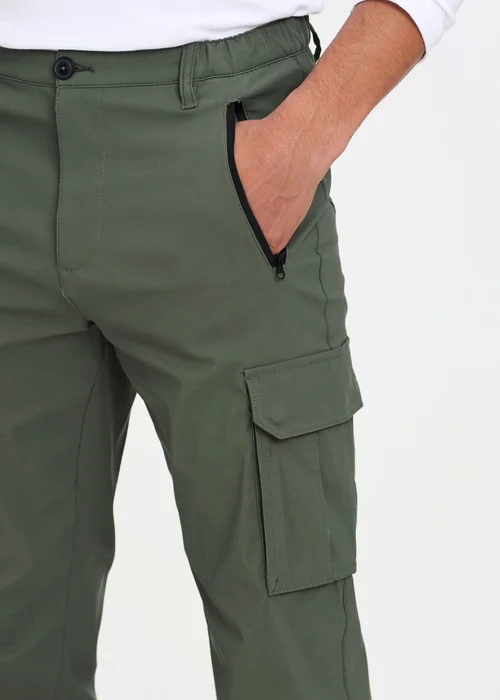 Cotton Traders Olive Quick Dry Stretch Action Trousers - 36/L27 Image 4