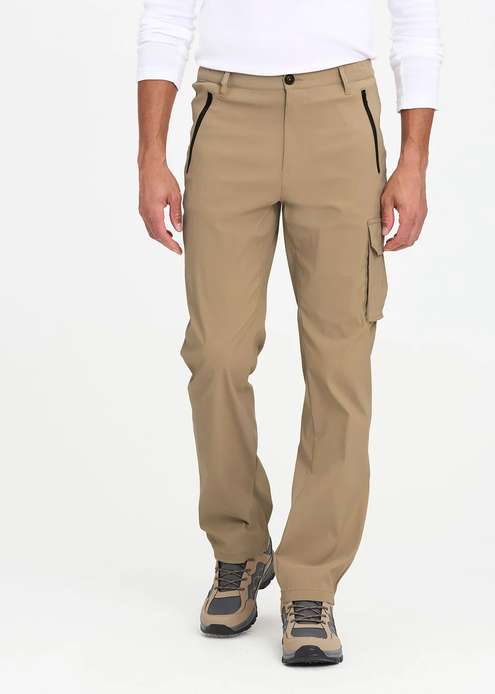 Cotton Traders Tan Quick Dry Stretch Action Trousers - 44/L27 Image 2