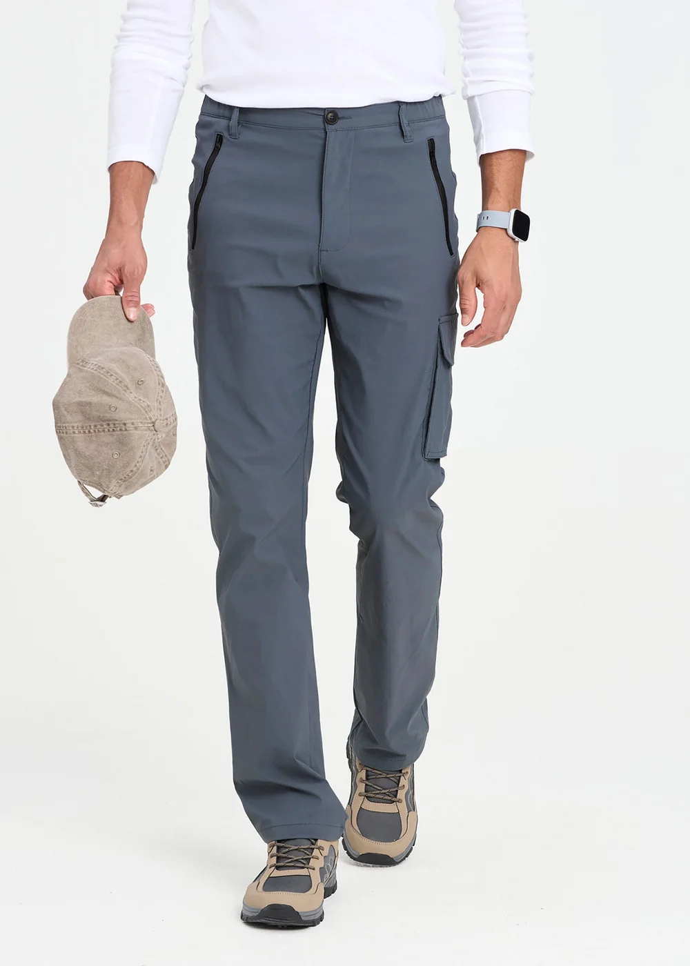 Cotton Traders Ash Quick Dry Stretch Action Trousers - 40/L27 Image 1