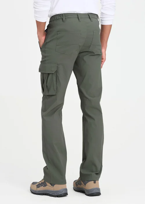 Cotton Traders Olive Quick Dry Stretch Action Trousers - 42/L29 Image 3