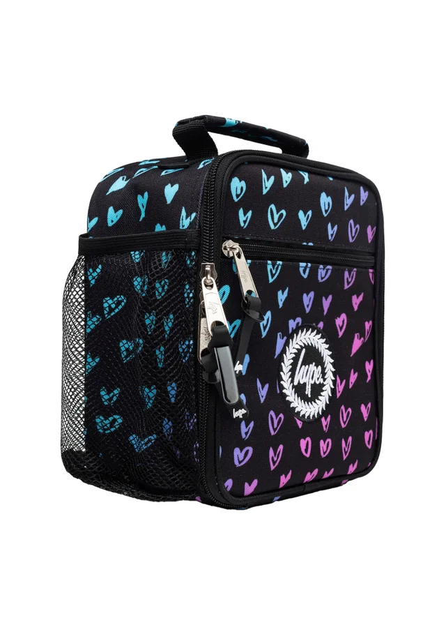 Hype Kids Pink Scribble Hearts Thermal Insulated 4.5L Lunch Bag