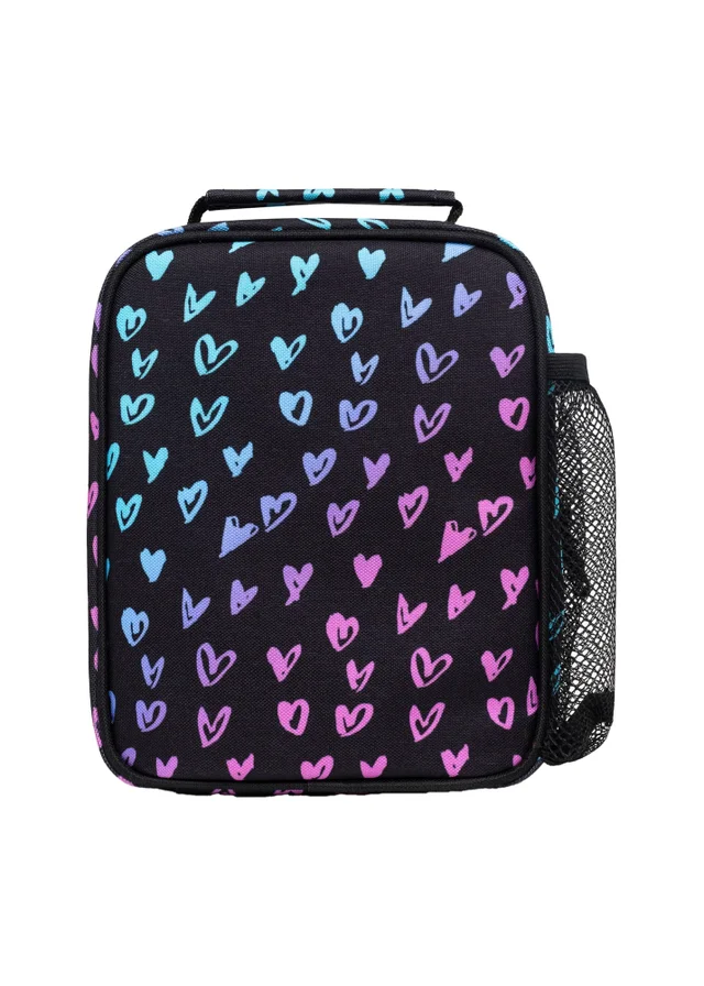 Hype Kids Pink Scribble Hearts Thermal Insulated 4.5L Lunch Bag