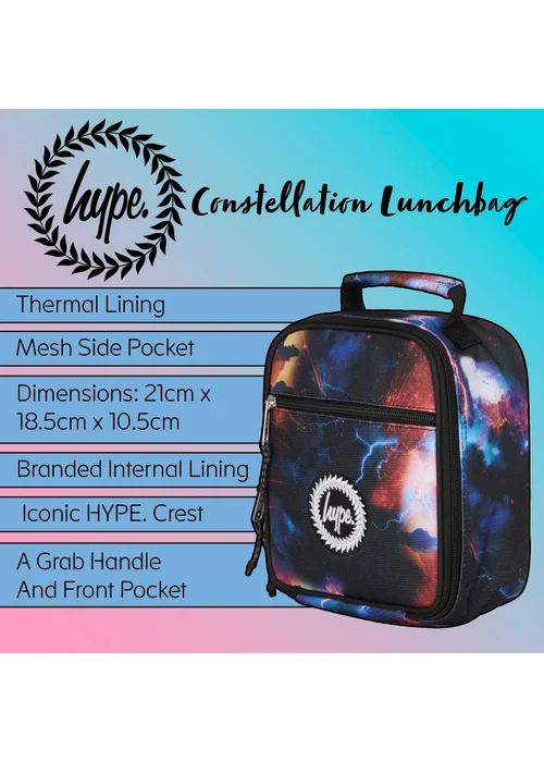 Hype Kids Mutli Constellation Lunch Bag - One Size Image 5