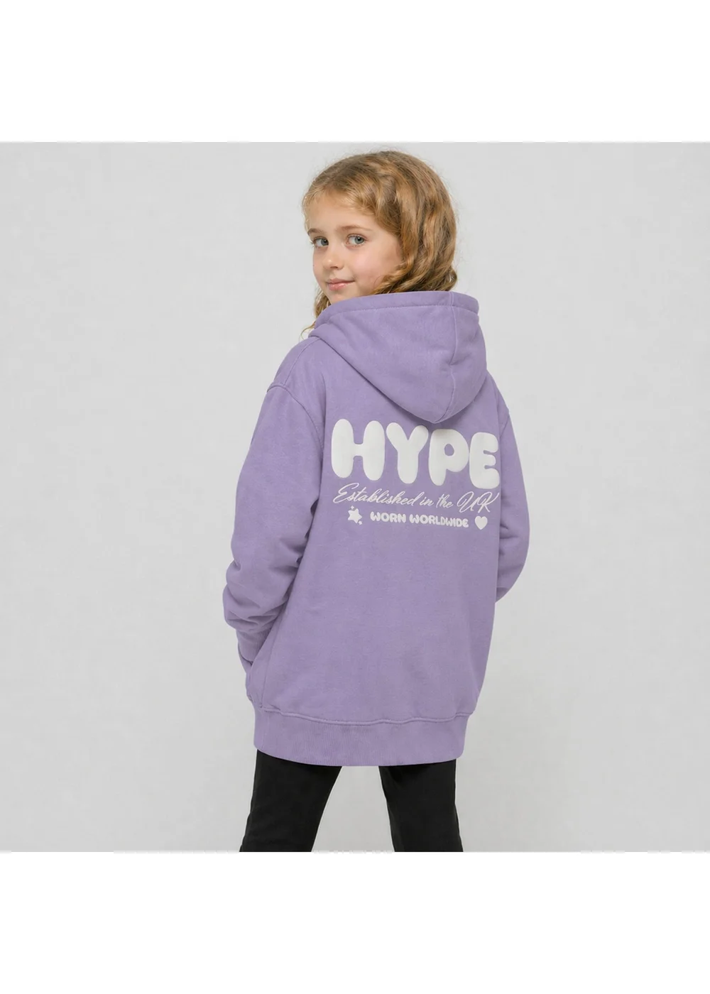 Hype Girls Purple Incept Hoodie (7-14 Years) - 7-8 Yrs Image 2