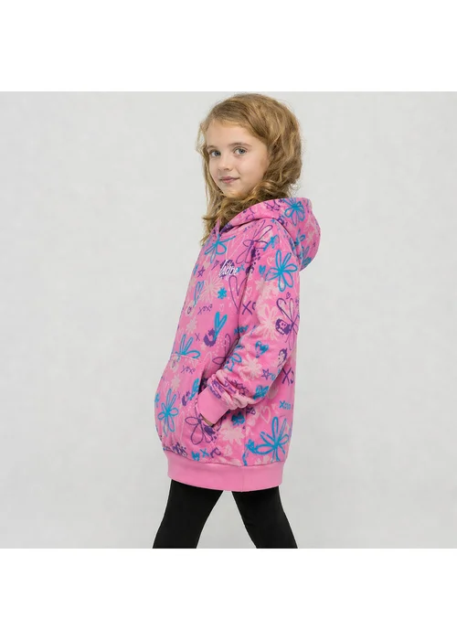 Hype Girls Pink Oversized Scribble Hoodie (5-14 Years) - 5-6 Yrs Image 1