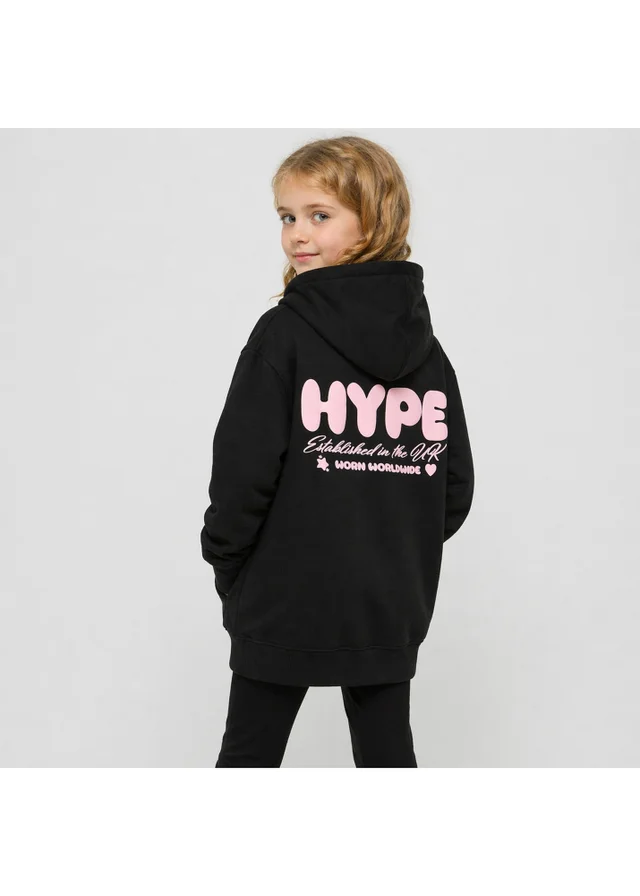 Hype Black Purple Incept Hoodie (7-14 Years)